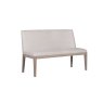 Feltz Smoked Oak and Fabric Short Dining Bench in Natural Feltz Smoked Oak and Fabric Short Dining Bench in Natural