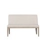 Feltz Smoked Oak and Fabric Short Dining Bench in Natural Feltz Smoked Oak and Fabric Short Dining Bench in Natural