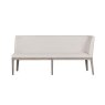 Feltz Smoked Oak and Fabric Long Corner Dining Bench in Natural Feltz Smoked Oak and Fabric Long Corner Dining Bench in Natural