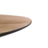 Sadie Industrial 110cm Round Dining Table in Oak Finish Sadie Industrial 110cm Round Dining Table in Oak Finish