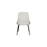 Sadie Biscuit Dining Chair with Fabric Seat and Diamond Leather Back Sadie Biscuit Dining Chair with Fabric Seat and Diamond Leather Back