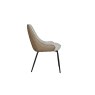 Sadie Biscuit Dining Chair with Fabric Seat and Diamond Leather Back Sadie Biscuit Dining Chair with Fabric Seat and Diamond Leather Back