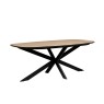 Sadie Industrial 200cm Dining Table in Oak Finish Sadie Industrial 200cm Dining Table in Oak Finish