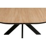 Sadie Industrial 200cm Dining Table in Oak Finish Sadie Industrial 200cm Dining Table in Oak Finish