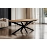 Sadie Industrial 200cm Dining Table in Oak Finish Sadie Industrial 200cm Dining Table in Oak Finish