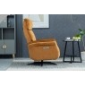 Evo Soft Touch Fabric 360 Swivel Dual Motor Electric Recliner Chair in Amber Evo Soft Touch Fabric 360 Swivel Dual Motor Electric Recliner Chair in Amber