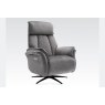 Evo Soft Touch Fabric 360 Swivel Dual Motor Electric Recliner Chair in Grey Evo Soft Touch Fabric 360 Swivel Dual Motor Electric Recliner Chair in Grey