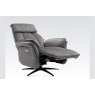 Evo Soft Touch Fabric 360 Swivel Dual Motor Electric Recliner Chair in Grey Evo Soft Touch Fabric 360 Swivel Dual Motor Electric Recliner Chair in Grey