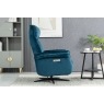 Evo Soft Touch Fabric 360 Swivel Dual Motor Electric Recliner Chair in Ocean Blue Evo Soft Touch Fabric 360 Swivel Dual Motor Electric Recliner Chair in Ocean Blue
