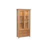 Devon 100% Solid Oak Glass Display Cabinet Devon 100% Solid Oak Glass Display Cabinet