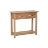 Devon 100% Solid Oak Console Table 2 Drawer Devon 100% Solid Oak Console Table 2 Drawer