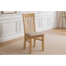 Devon 100% Solid Oak Slatted Back Dining Chair Devon 100% Solid Oak Slatted Back Dining Chair