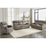 Ellena Soft Grey 3 Seater Recliner Sofa with Table Ellena Soft Grey 3 Seater Recliner Sofa with Table