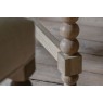 Gallery Direct Artisan Limewash Oak Extending Round Dining Table with Bobbin Detail Gallery Direct Artisan Limewash Oak Extending Round Dining Table with Bobbin Detail