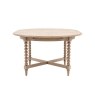 Gallery Direct Artisan Limewash Oak Extending Round Dining Table with Bobbin Detail Gallery Direct Artisan Limewash Oak Extending Round Dining Table with Bobbin Detail