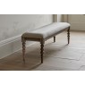 Gallery Direct Artisan Limewash Oak Dining Table Bench with Bobbin Detail Gallery Direct Artisan Limewash Oak Dining Table Bench with Bobbin Detail