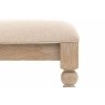 Gallery Direct Artisan Limewash Oak Dining Table Bench with Bobbin Detail Gallery Direct Artisan Limewash Oak Dining Table Bench with Bobbin Detail