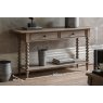Gallery Direct Artisan Limewash Oak Console Table with Bobbin Detail