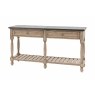 Gallery Direct Vancouver Rustic Pine Console Table with Marble Top Gallery Direct Vancouver Rustic Pine Console Table with Marble Top