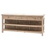 Gallery Direct Vancouver Rustic Pine Large Kitchen Island with Marble Top Gallery Direct Vancouver Rustic Pine Large Kitchen Island with Marble Top