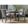 Gallery Direct Vancouver Rustic Pine Round Extending 120-160cm Dining Table & x4 Chairs Gallery Direct Vancouver Rustic Pine Round Extending 120-160cm Dining Table & x4 Chairs