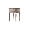 Gallery Direct Rustique French Colonial Round 1 Drawer Side Table Gallery Direct Rustique French Colonial Round 1 Drawer Side Table