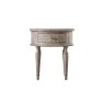 Gallery Direct Rustique French Colonial Round 1 Drawer Side Table Gallery Direct Rustique French Colonial Round 1 Drawer Side Table