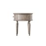 Gallery Direct Rustique French Colonial Round 1 Drawer Side Table Gallery Direct Rustique French Colonial Round 1 Drawer Side Table
