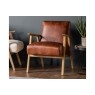 Gallery Direct Neyland Vintage Brown Leather Armchair Gallery Direct Neyland Vintage Brown Leather Armchair