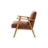 Gallery Direct Neyland Vintage Brown Leather Armchair Gallery Direct Neyland Vintage Brown Leather Armchair