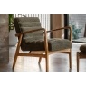 Gallery Direct Datsun Green Boucle Fabric Armchair