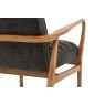 Gallery Direct Datsun Charcoal Boucle Fabric Armchair Gallery Direct Datsun Charcoal Boucle Fabric Armchair