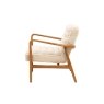 Gallery Direct Datsun Cream Sheepskin Fabric Armchair Gallery Direct Datsun Cream Sheepskin Fabric Armchair