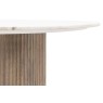 Gallery Direct Marmo Mango Wood Round Dining Table Set with Marble Top & x4 Aveley Chairs Gallery Direct Marmo Mango Wood Round Dining Table Set with Marble Top & x4 Aveley Chairs