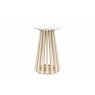 Gallery Direct Soho Mango Wood Side Table with Marble Top Gallery Direct Soho Mango Wood Side Table with Marble Top