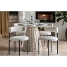 Gallery Direct Soho Mango Wood Round Dining Table with Marble Top Gallery Direct Soho Mango Wood Round Dining Table with Marble Top