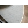 Gallery Direct Soho Mango Wood Round Dining Table with Marble Top Gallery Direct Soho Mango Wood Round Dining Table with Marble Top