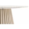 Gallery Direct Soho Mango Wood Round Dining Table with Marble Top Gallery Direct Soho Mango Wood Round Dining Table with Marble Top