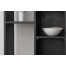 Gallery Direct Barbican Walnut & Black Wood Open Bookcase Display Unit Gallery Direct Barbican Walnut & Black Wood Open Bookcase Display Unit