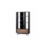 Gallery Direct Barbican Walnut & Black Wood Open Bookcase Display Unit Gallery Direct Barbican Walnut & Black Wood Open Bookcase Display Unit