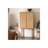 Gallery Direct Craft Natural Oak Cocktail Cabinet Gallery Direct Craft Natural Oak Cocktail Cabinet