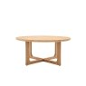Gallery Direct Craft Natural Oak Round Coffee Table Gallery Direct Craft Natural Oak Round Coffee Table