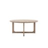 Gallery Direct Craft Smoked Oak Round Coffee Table Gallery Direct Craft Smoked Oak Round Coffee Table