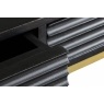 Gallery Direct Ripple Mango Wood Black & Gold 2 Drawer Console Table Gallery Direct Ripple Mango Wood Black & Gold 2 Drawer Console Table