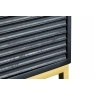 Gallery Direct Ripple Mango Wood Black & Gold Media TV Unit Gallery Direct Ripple Mango Wood Black & Gold Media TV Unit