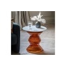 Gallery Direct Turin Orange Glass and Marble Top Side Table Gallery Direct Turin Orange Glass and Marble Top Side Table