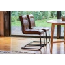 Gallery Direct Capri Vintage Leather Chair in Brown Gallery Direct Capri Vintage Leather Chair in Brown