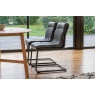 Gallery Direct Capri Vintage Leather Chair in Antique Ebony Gallery Direct Capri Vintage Leather Chair in Antique Ebony