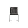 Gallery Direct Capri Vintage Leather Chair in Antique Ebony Gallery Direct Capri Vintage Leather Chair in Antique Ebony