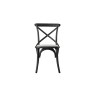Gallery Direct Set of 2 Cafe Black Oak Dining Chairs with Linen Seat Gallery Direct Set of 2 Cafe Black Oak Dining Chairs with Linen Seat